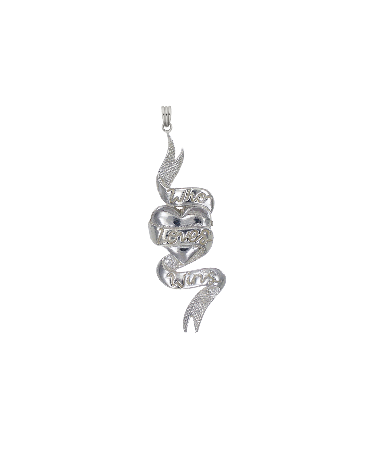 Who Loves Wins Charm - 925 Sterling Silver