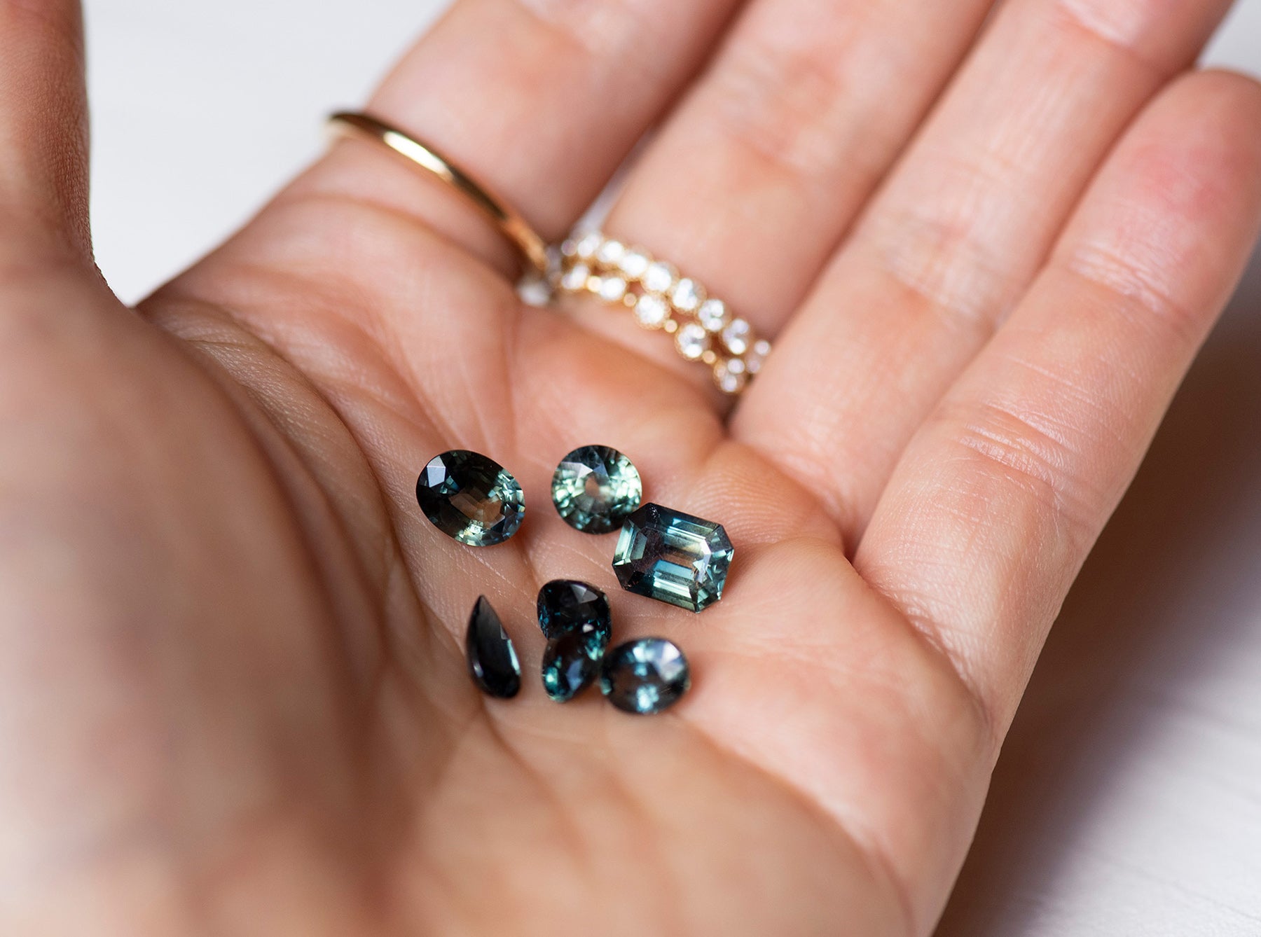 Teal Sapphires