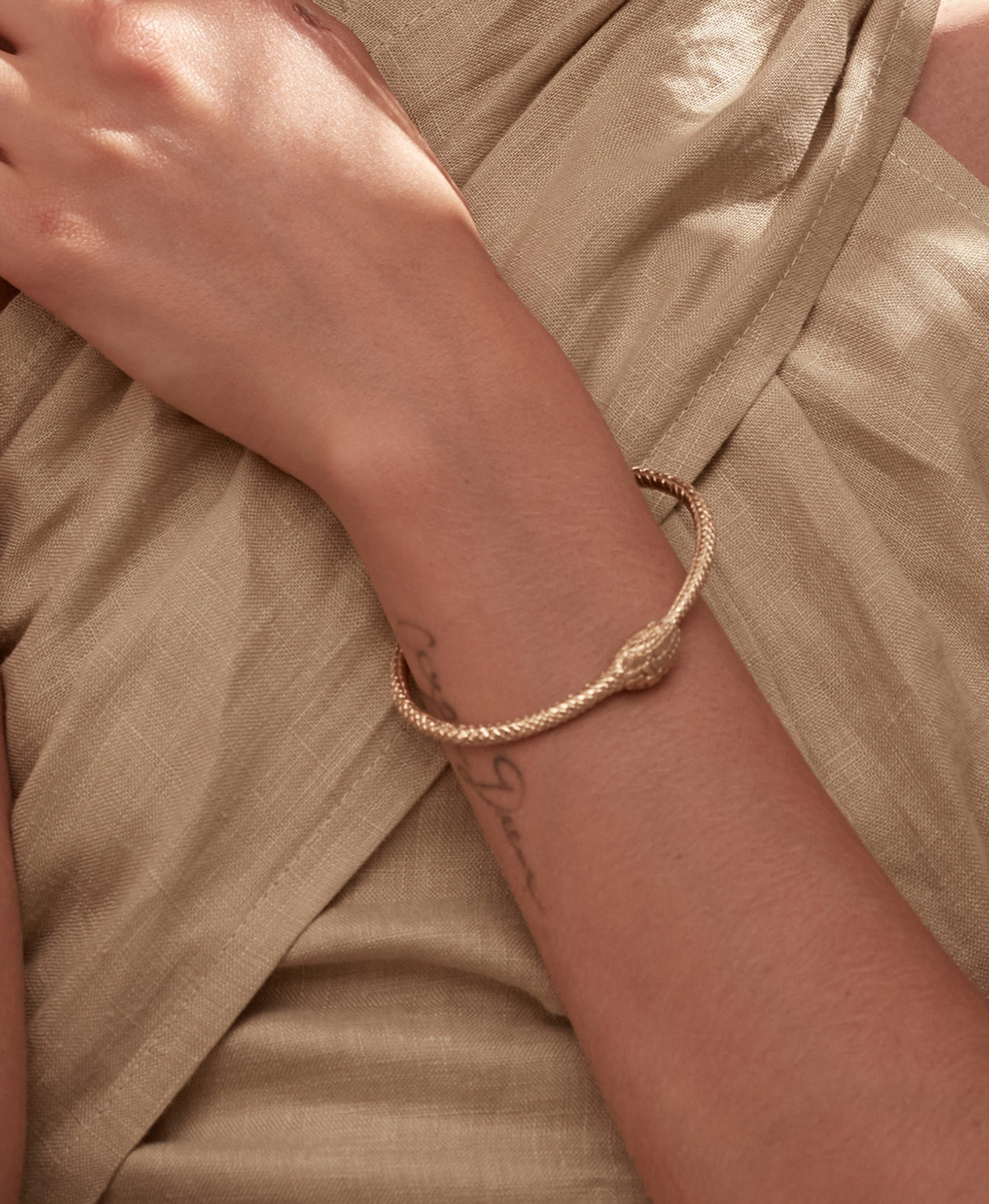 Eternity Snake Bracelet - 22k Gold Vermeil