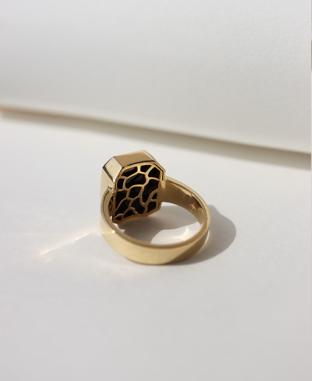 Bespoke 249 - 18k Yellow Gold, Black Spinel | Zoë & Morgan NZ