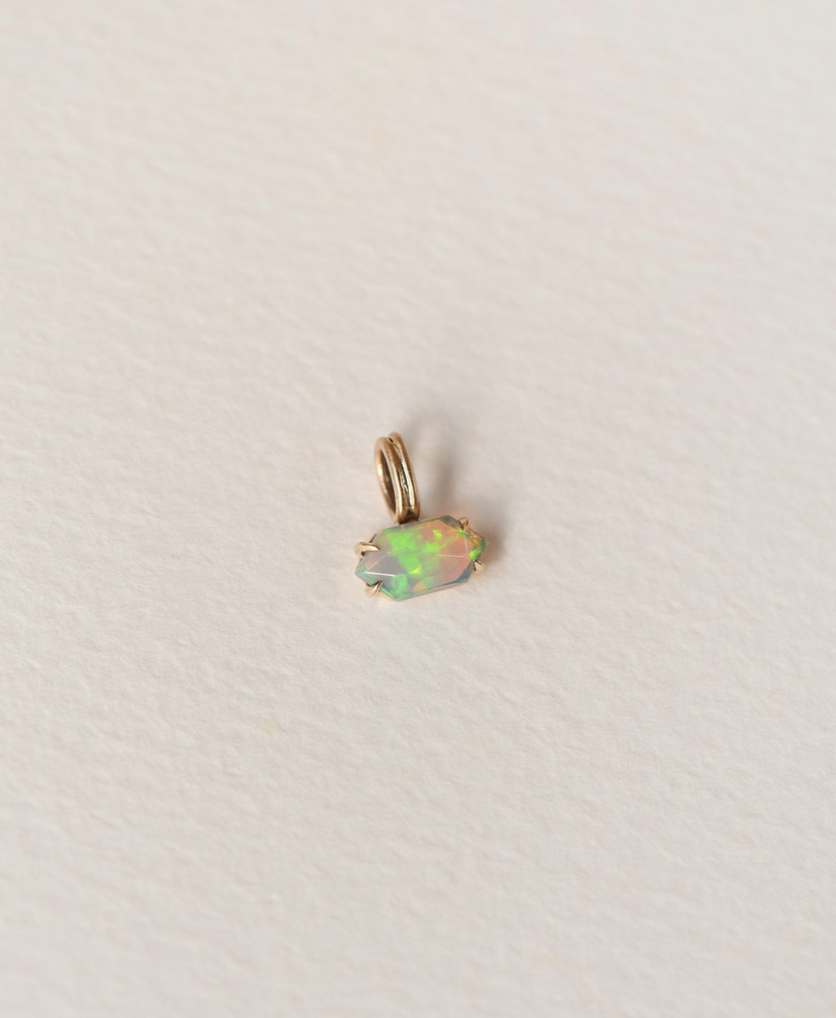 One of a Kind Charm 521 - 9k Yellow Gold, Opal