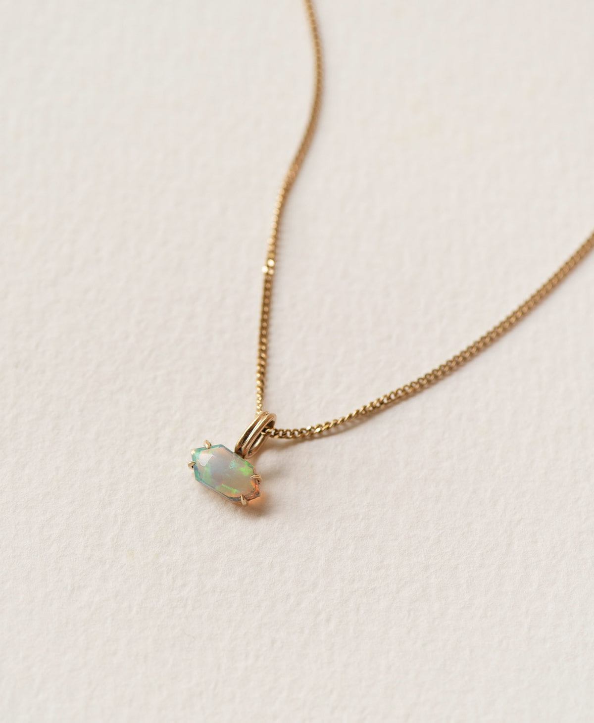 One of a Kind Charm 521 - 9k Yellow Gold, Opal