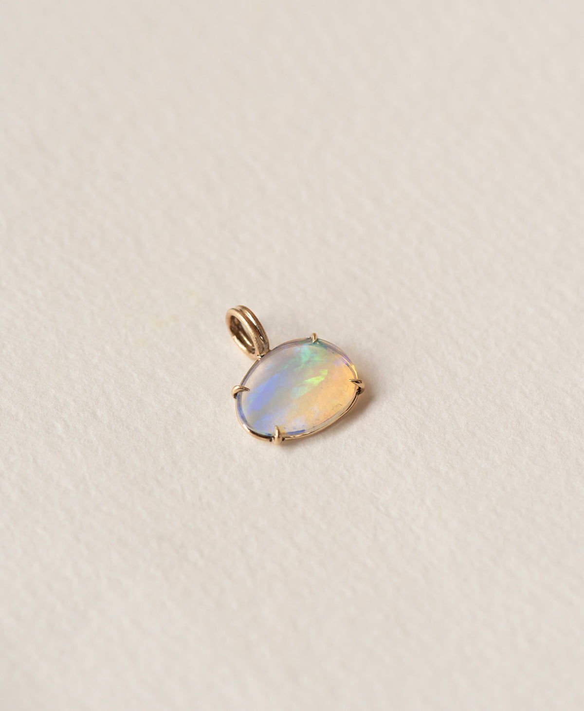 One of a Kind Charm 527 - 9k Yellow Gold, Opal