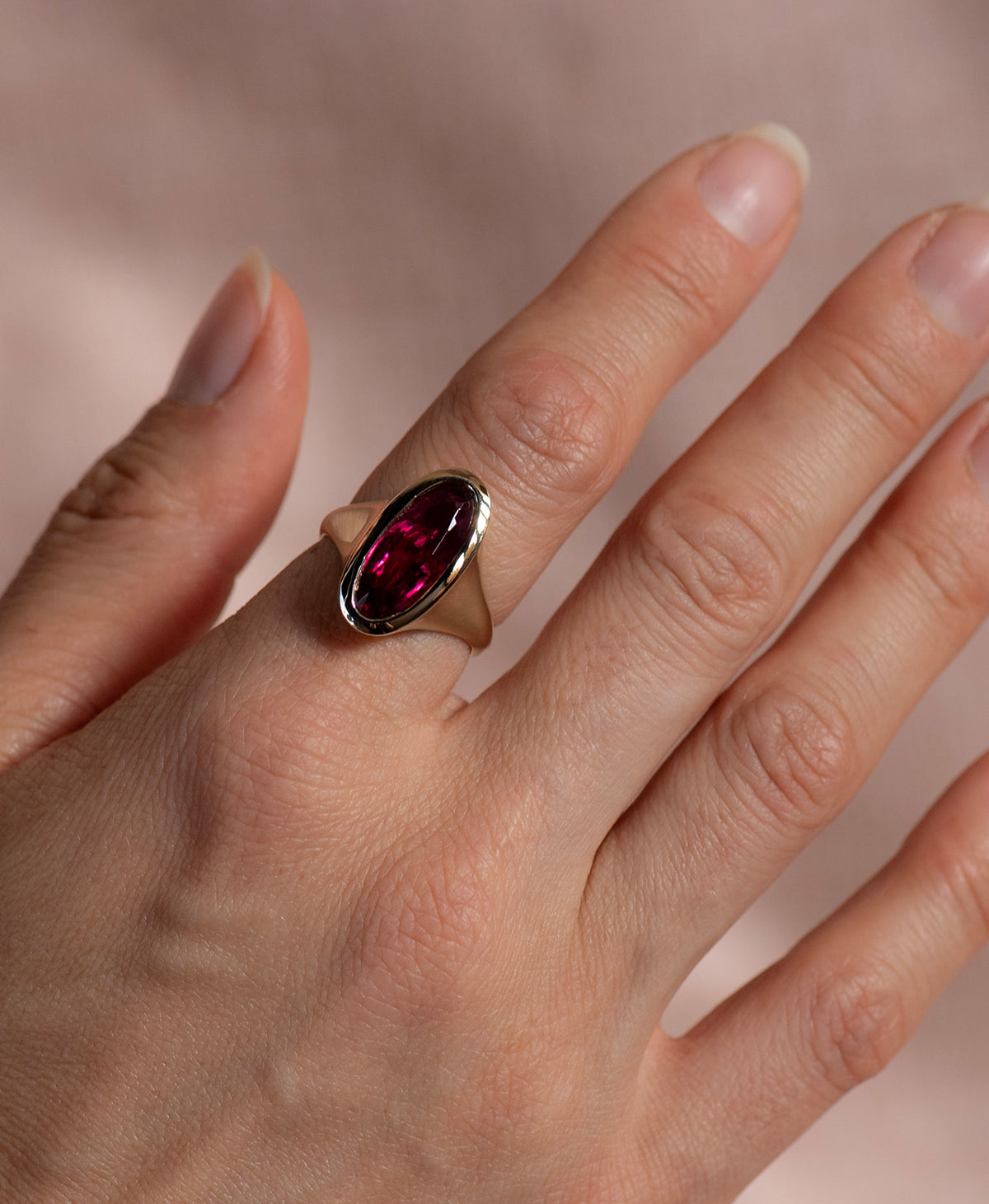 One of a Kind 530 - 9k Yellow Gold, Pink Tourmaline
