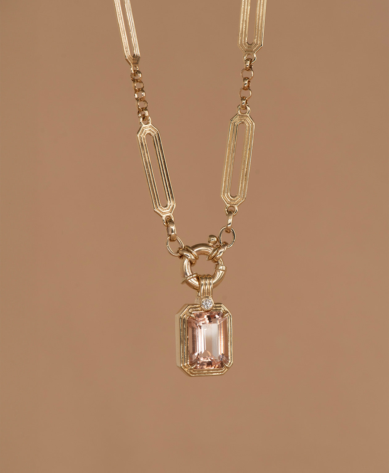 Limited Edition 201 - 9k Yellow Gold, Morganite