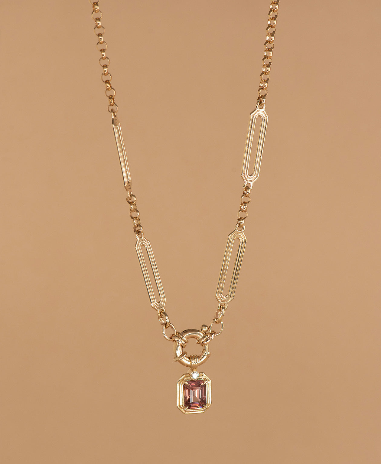 Limited Edition 203 - 9k Yellow Gold, Mocca Zircon