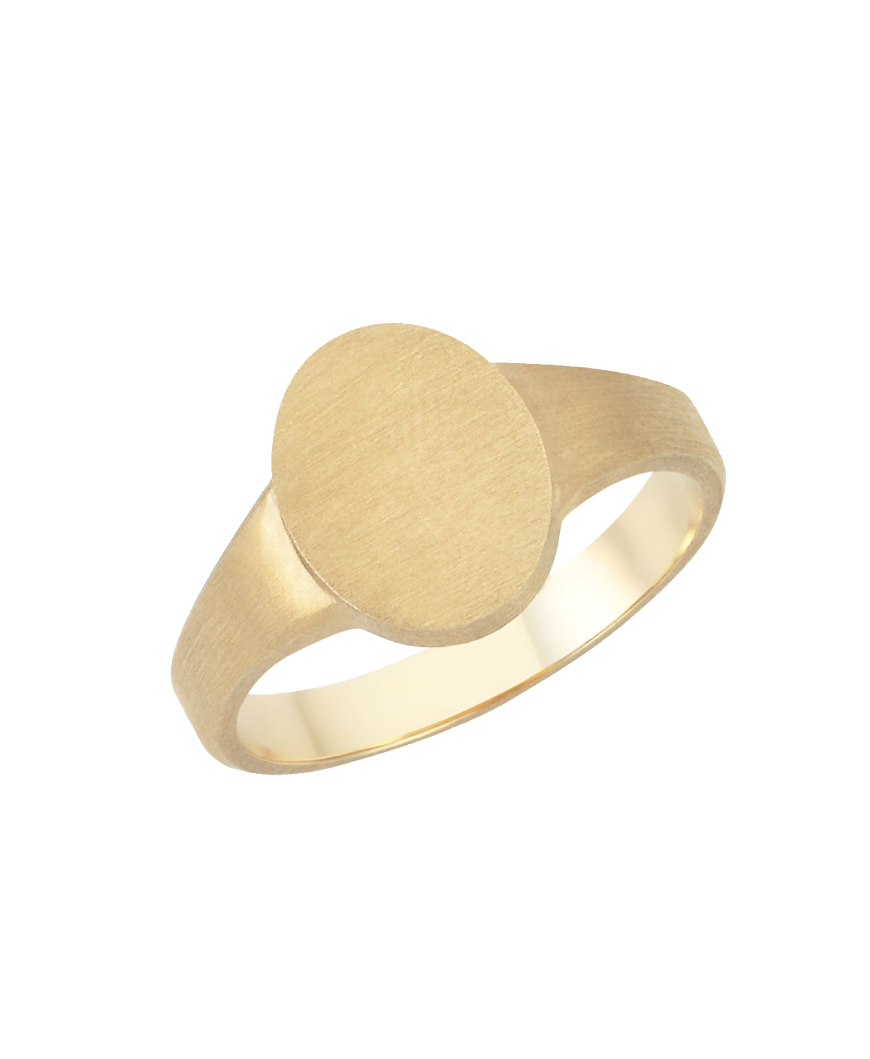 Adamo Small Signet - 9k Yellow Gold