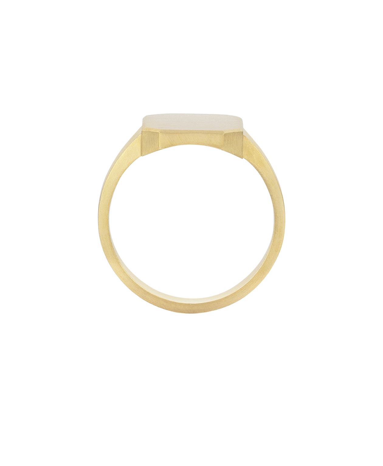 Ahava Large Signet - 18k Yellow Gold