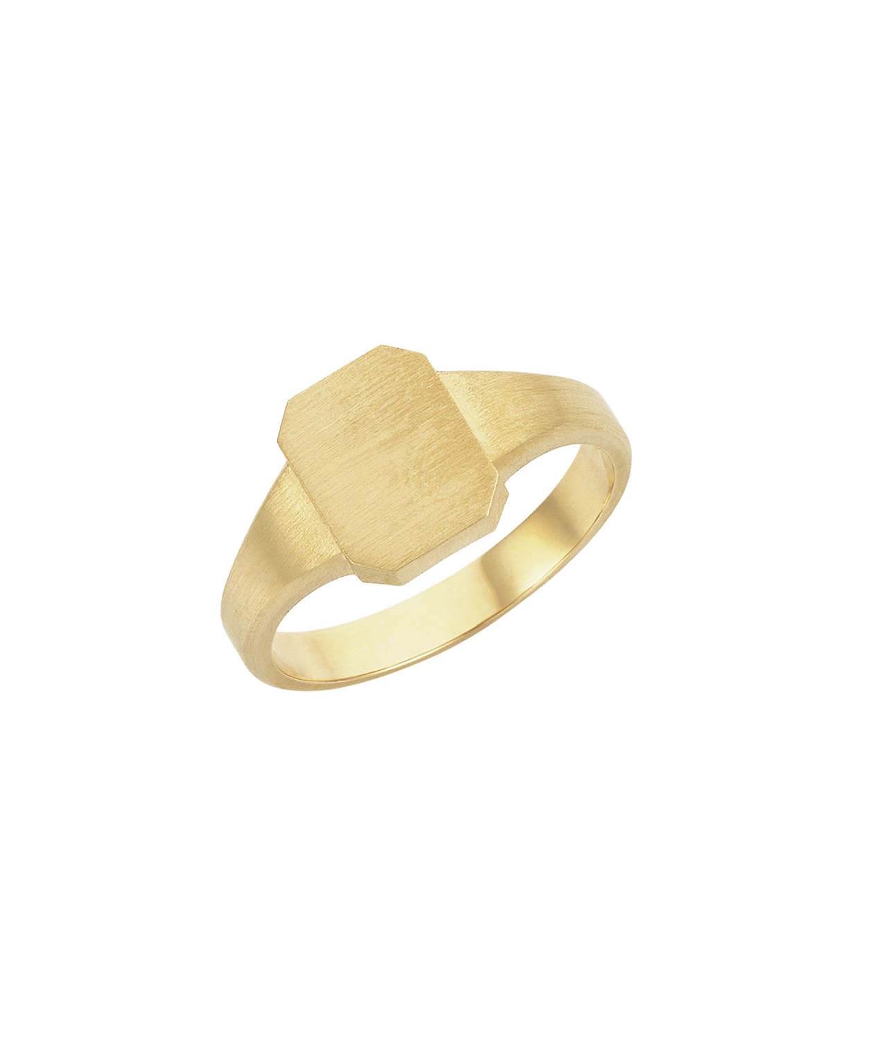 Ahava Small Signet - 9k Yellow Gold