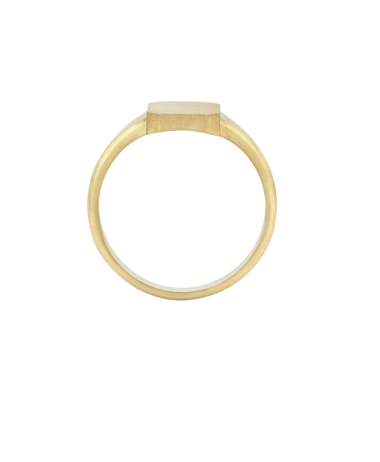 Ahava Small Signet - 18k Yellow Gold