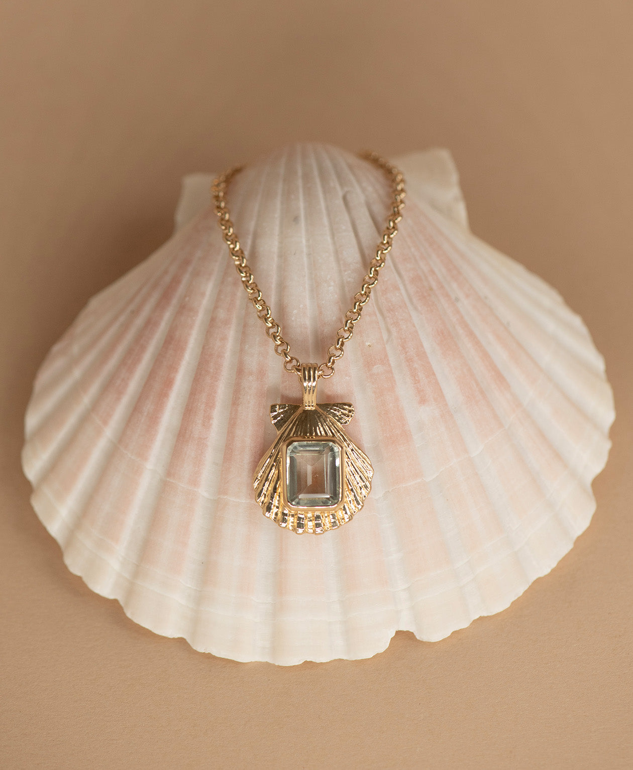 Alara Necklace - 22k Gold Vermeil, Green Amethyst