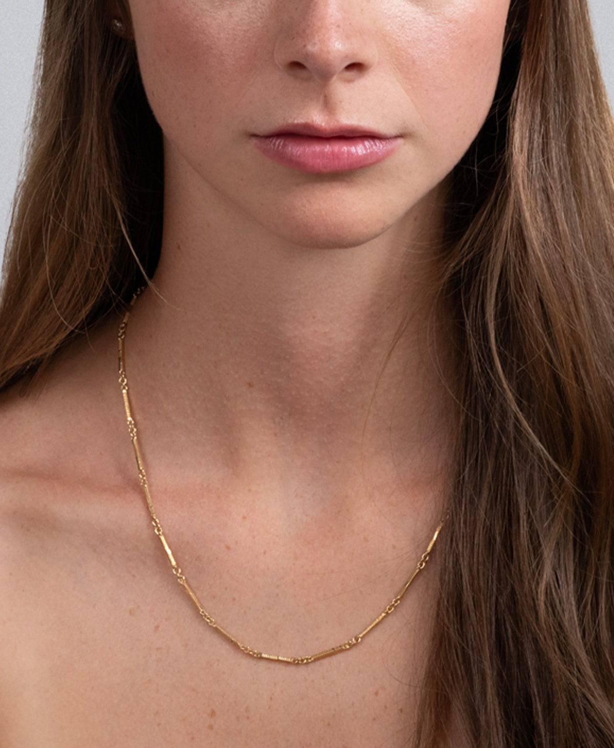 Ameena Bracelet and 50cm Chain Gift Set - 22k Gold Vermeil