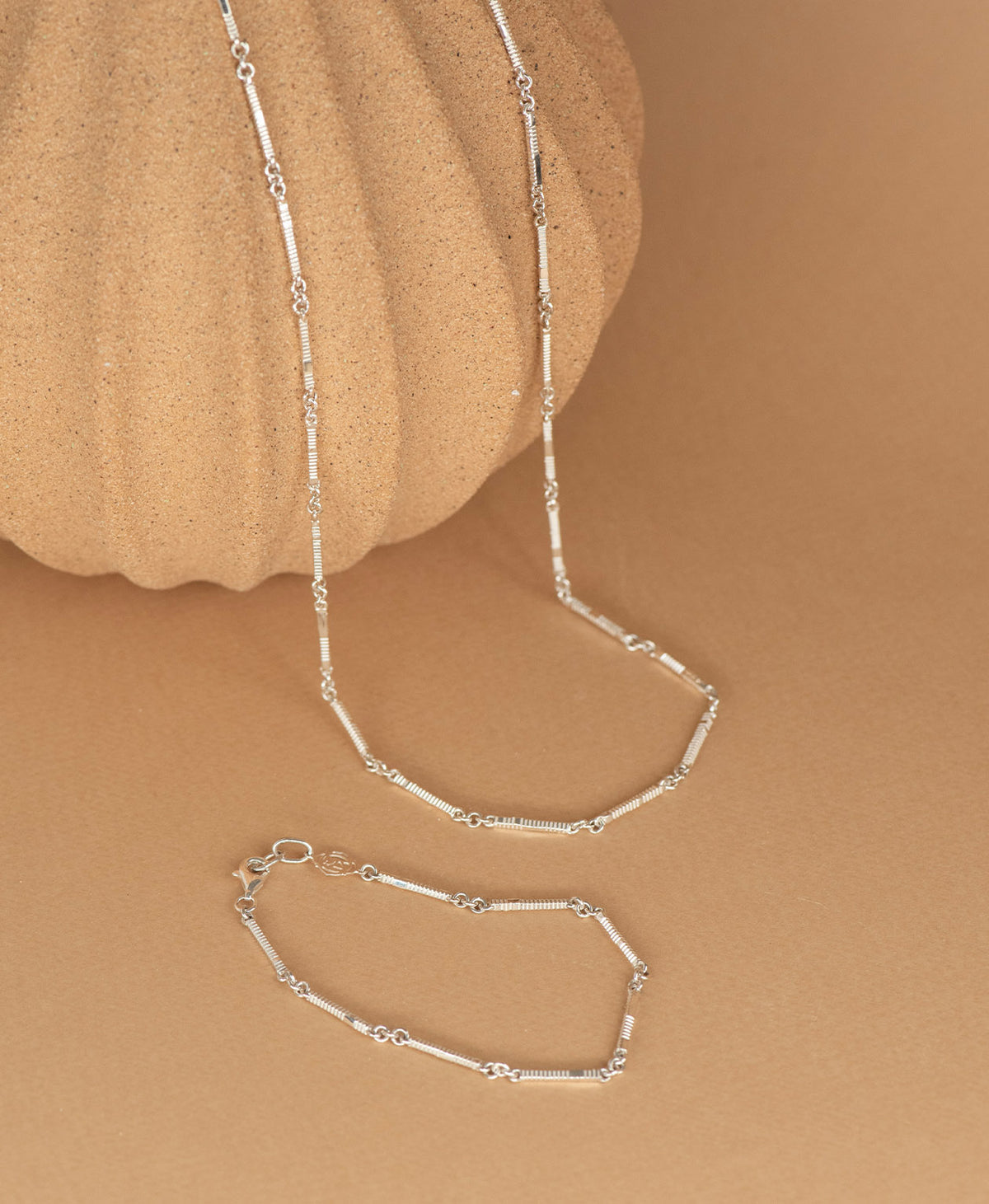 Ameena Bracelet and 50cm Chain Gift Set - 925 Sterling Silver