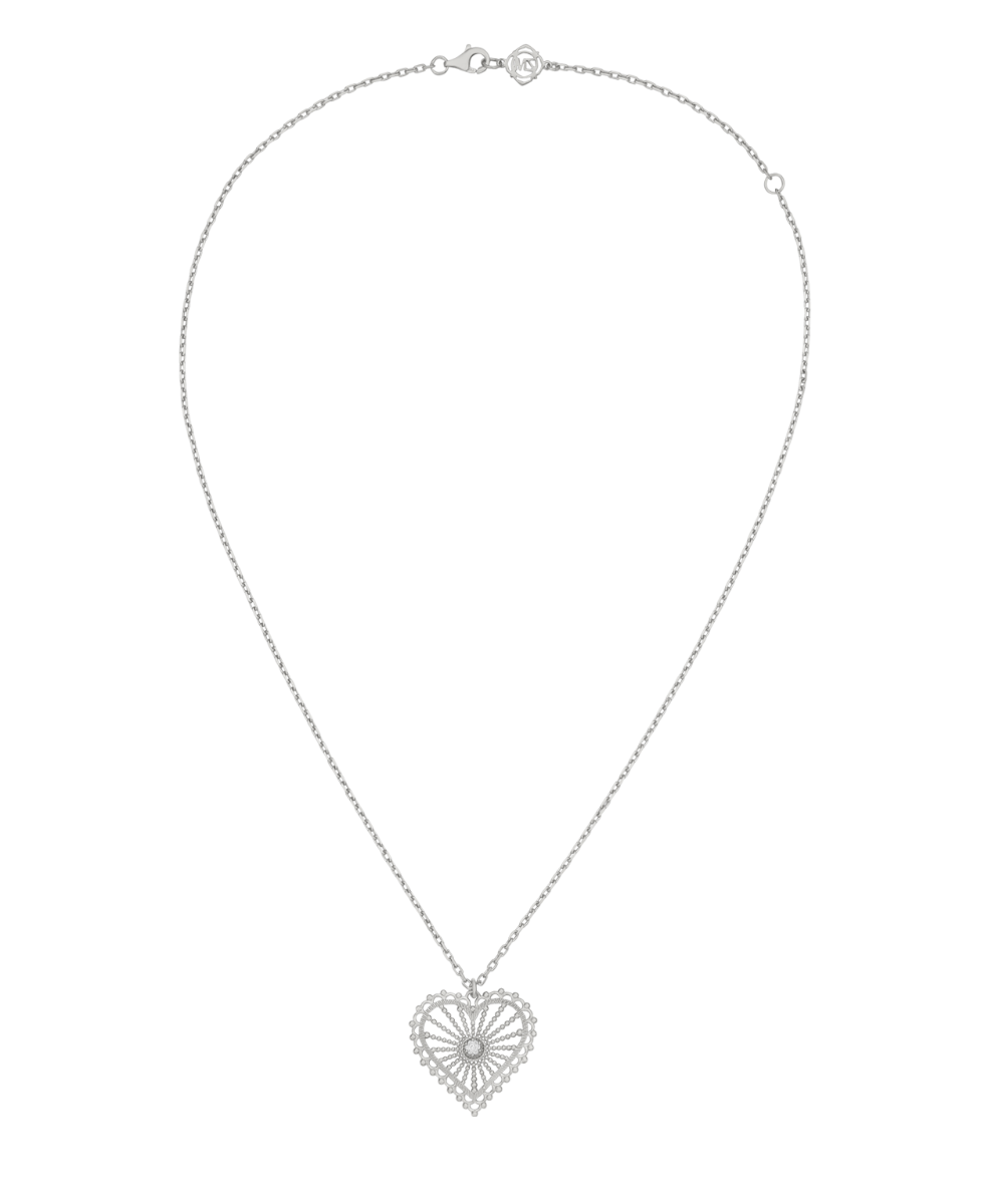 Amor Necklace - 925 Sterling Silver, White Zircon