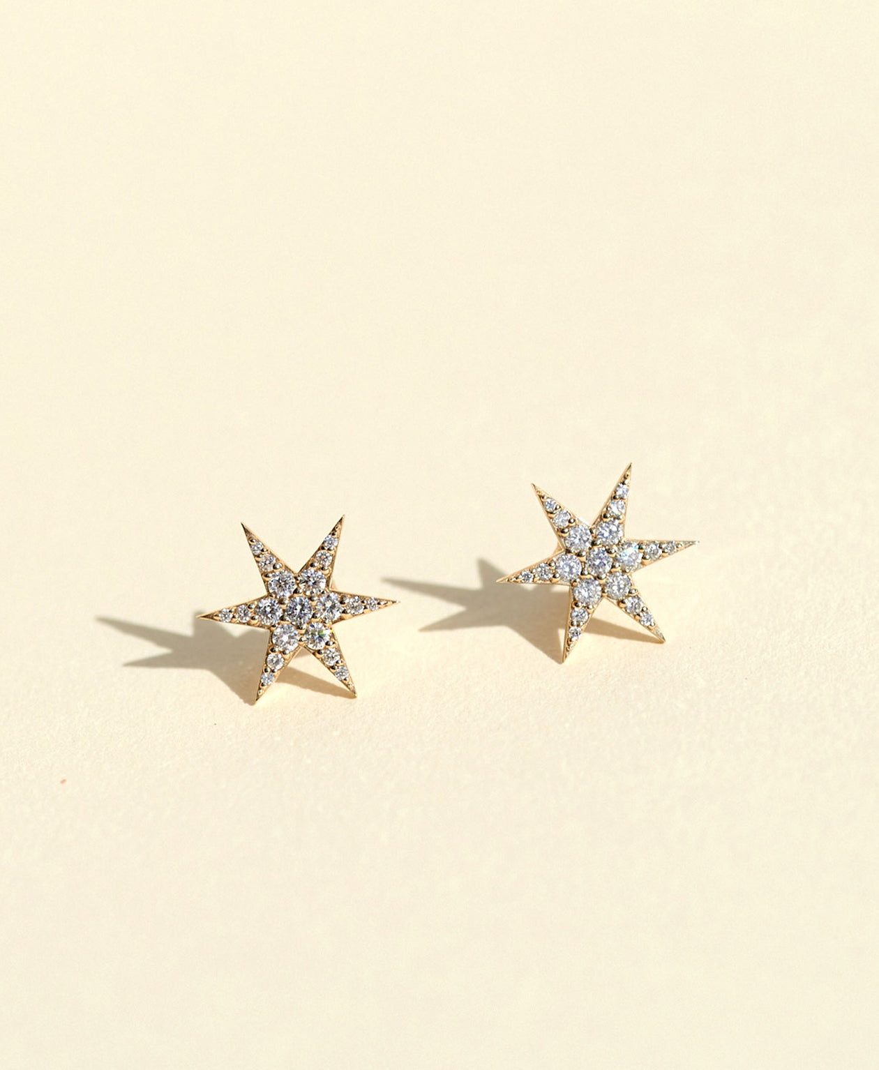 Anahata Single Stud - 9k Yellow Gold, Diamond