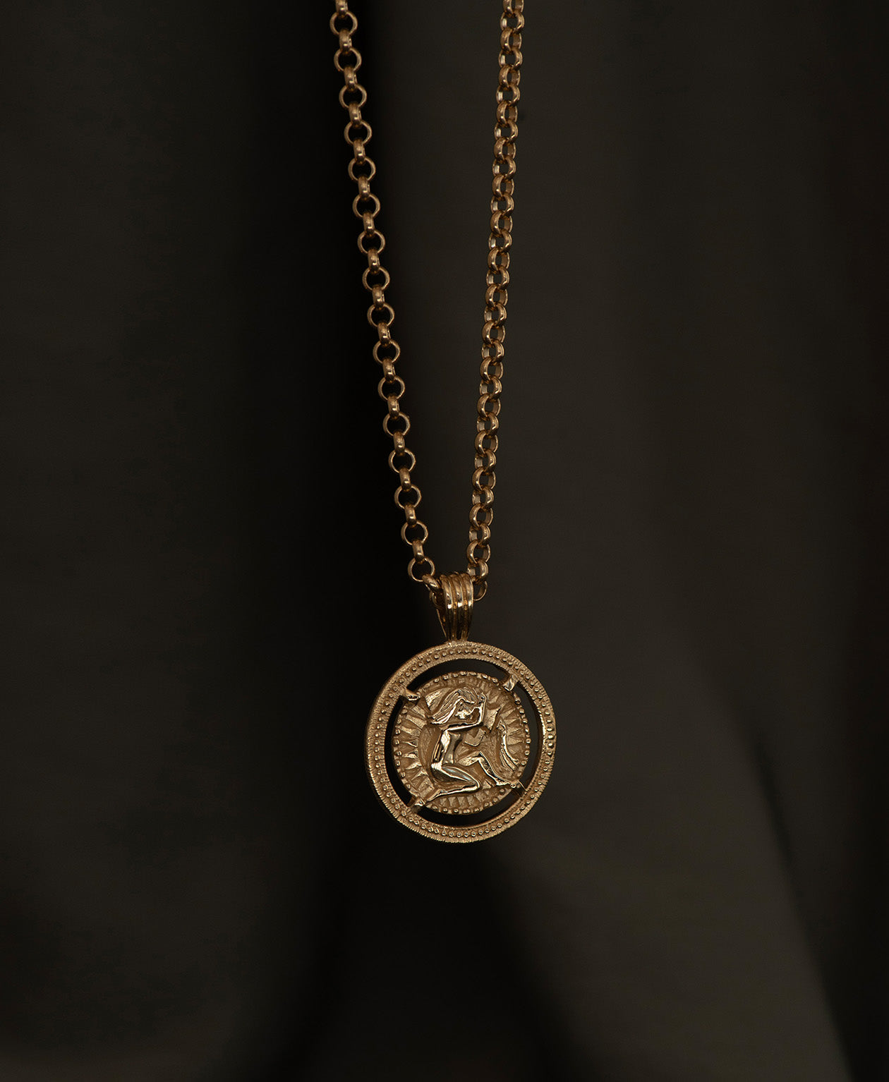 Aquarius Necklace - 22k Gold Vermeil