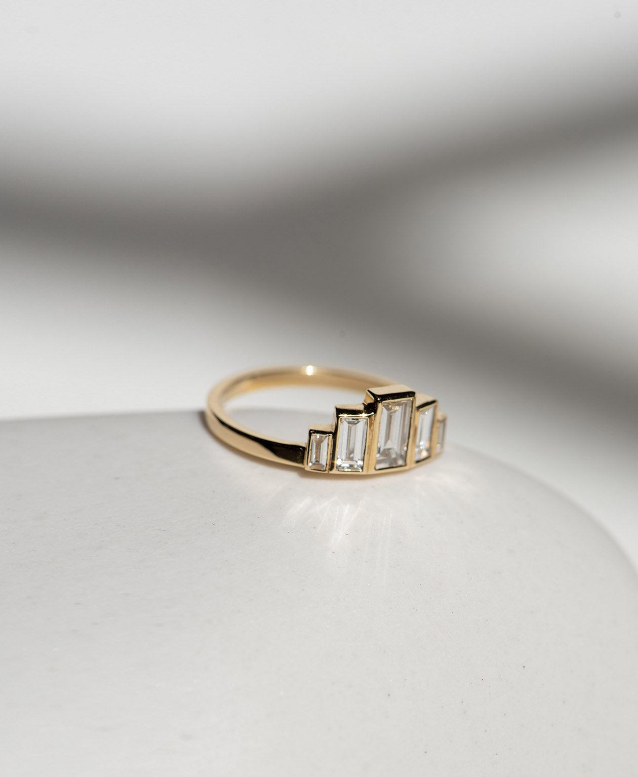 Ava Engagement Ring - 18k Yellow Gold, Lab Grown Diamond