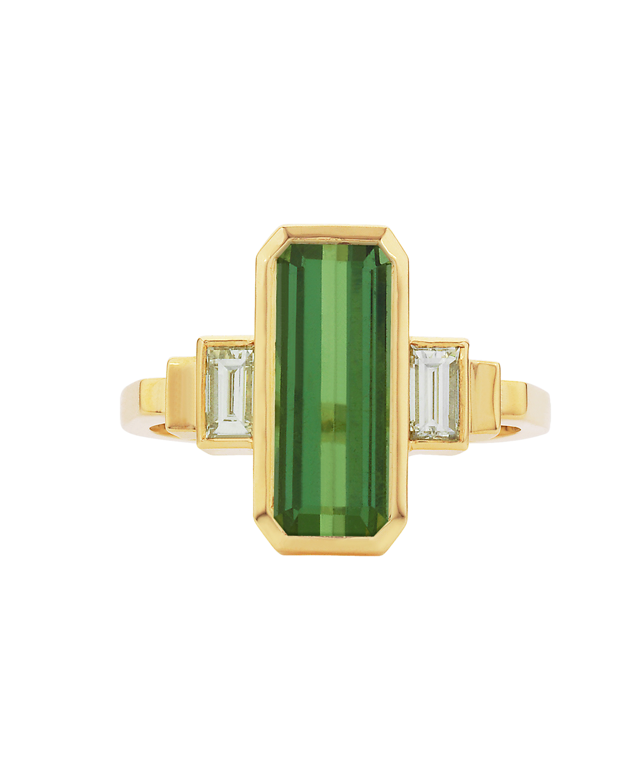 One of a Kind 125 - 14k Yellow Gold, Green Tourmaline