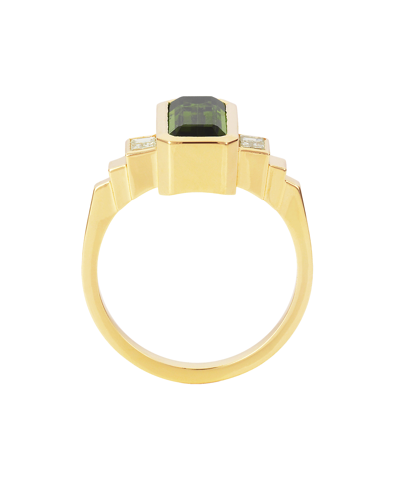 One of a Kind 125 - 14k Yellow Gold, Green Tourmaline