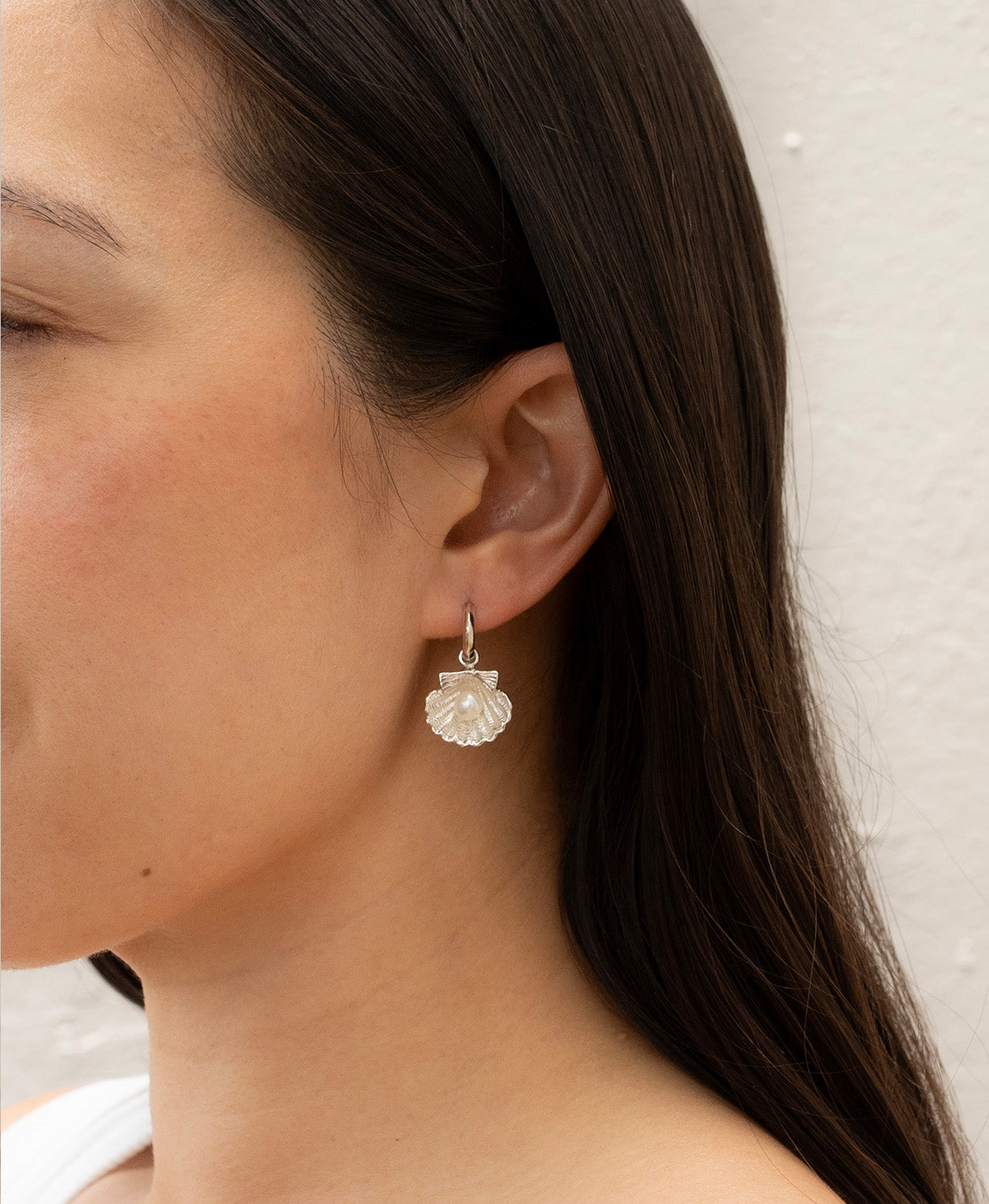 Camino Pearl Earrings - 925 Sterling Silver, Pearl