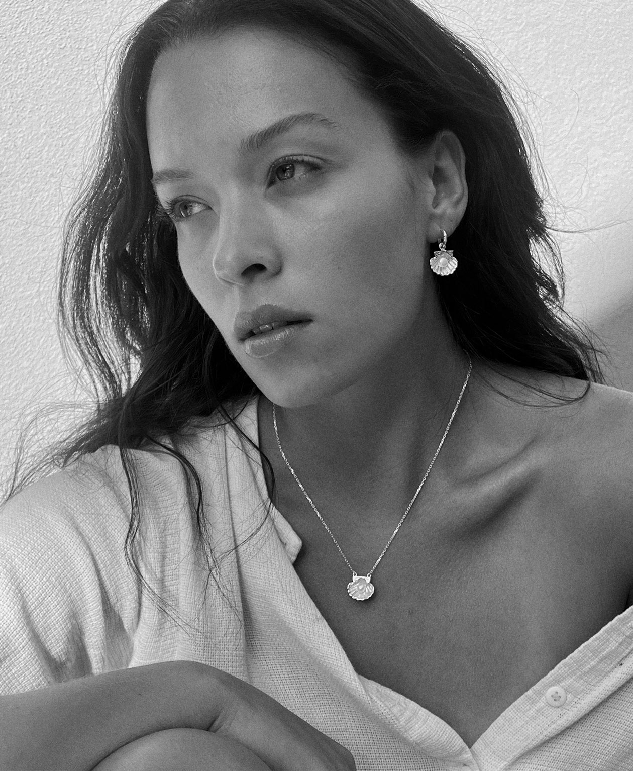Camino Pearl Earrings - 925 Sterling Silver, Pearl