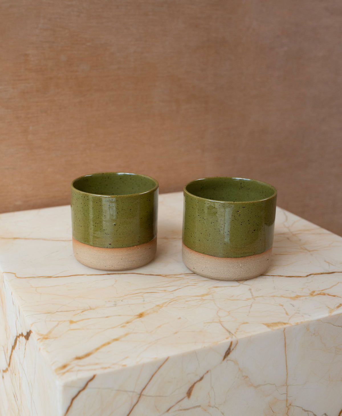 Ceramic Bathers Tumbler - Forest Green