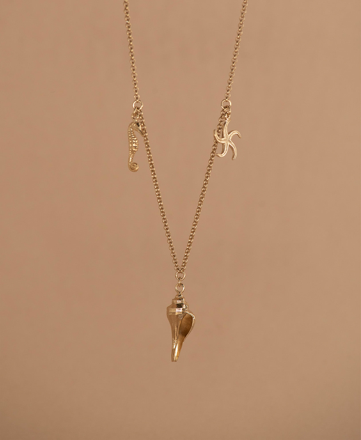 Charmed by the Sea Necklace - 22k Gold Vermeil