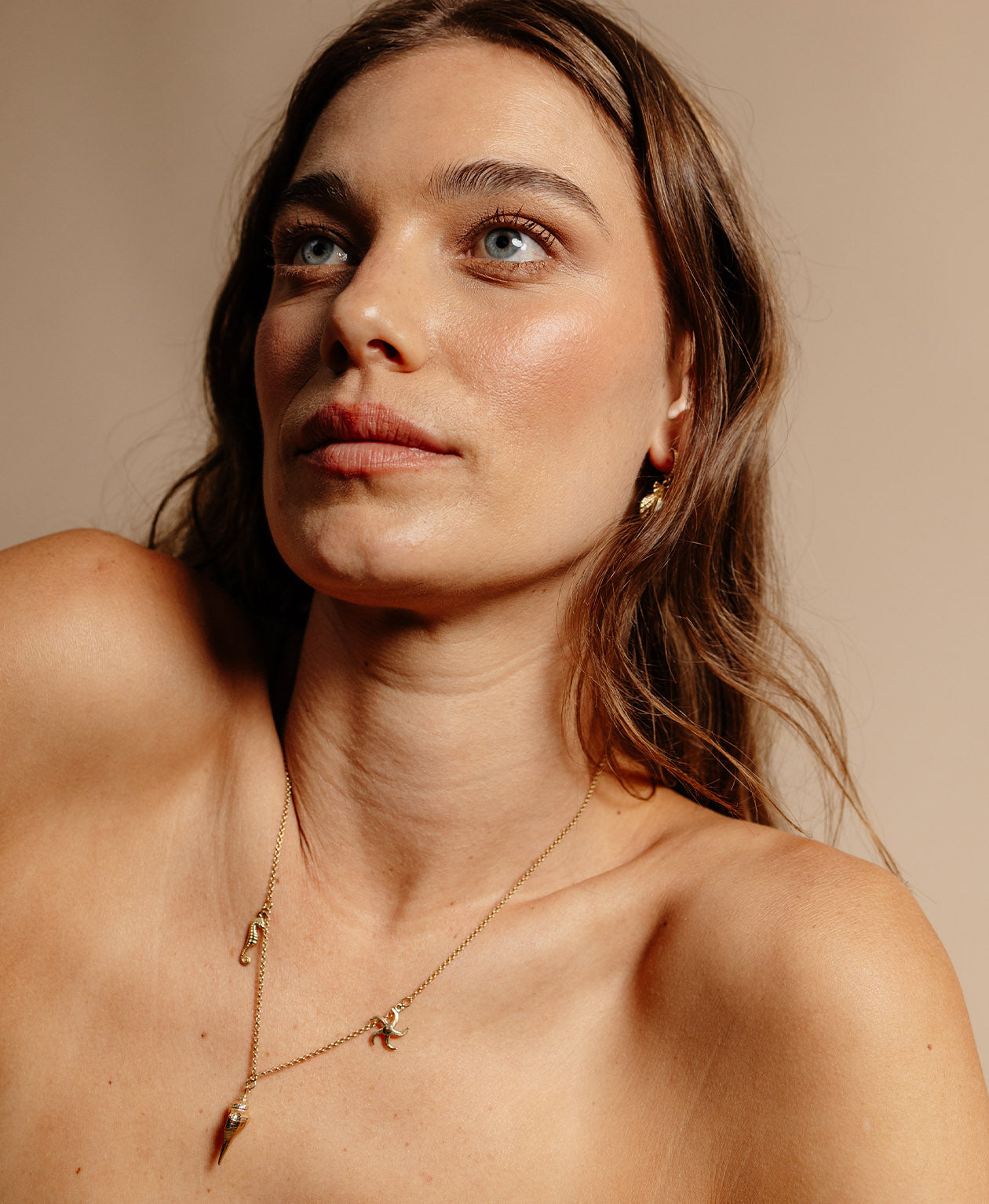 Charmed by the Sea Necklace - 22k Gold Vermeil