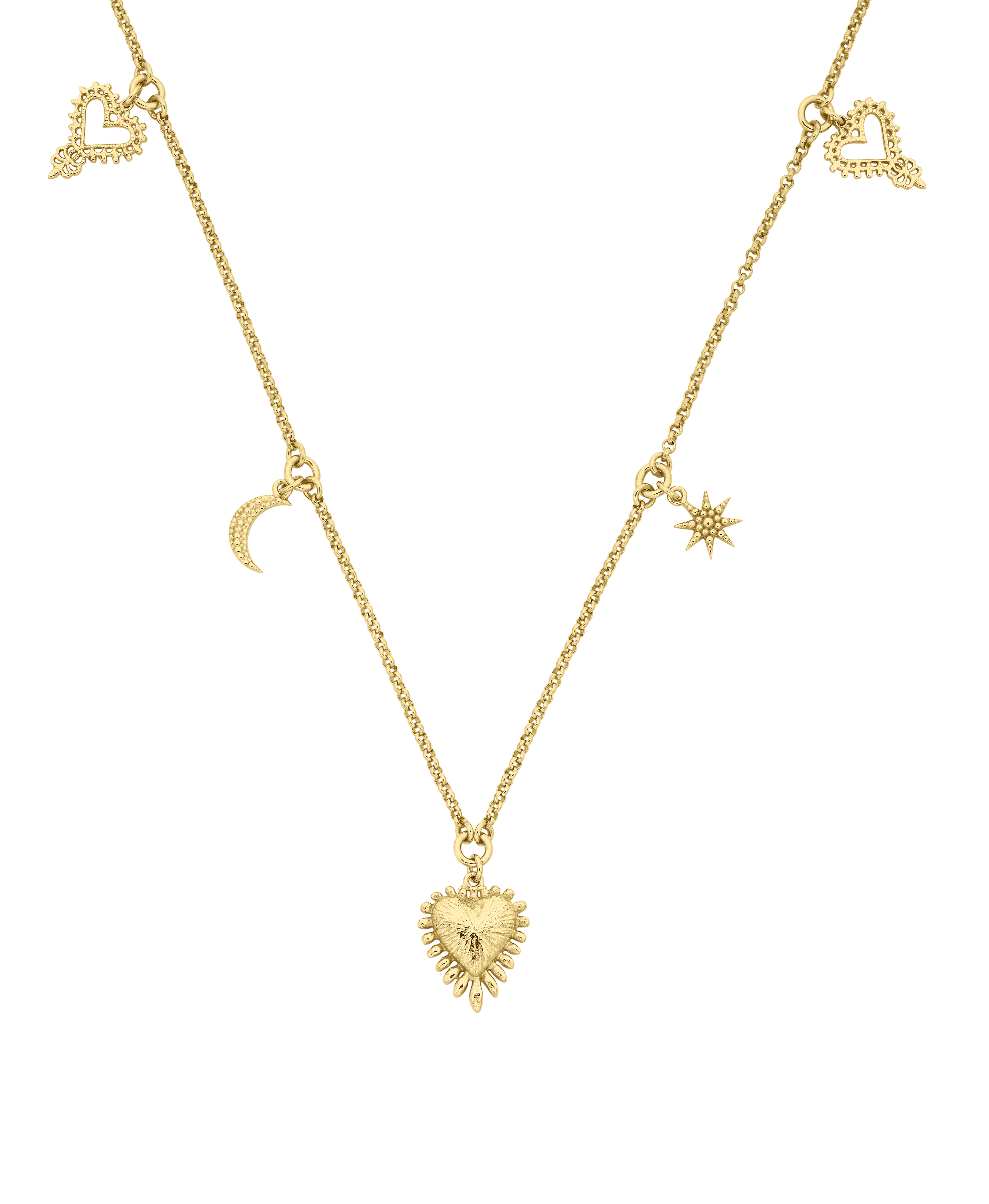 Charmed Necklace - 22k Gold Vermeil