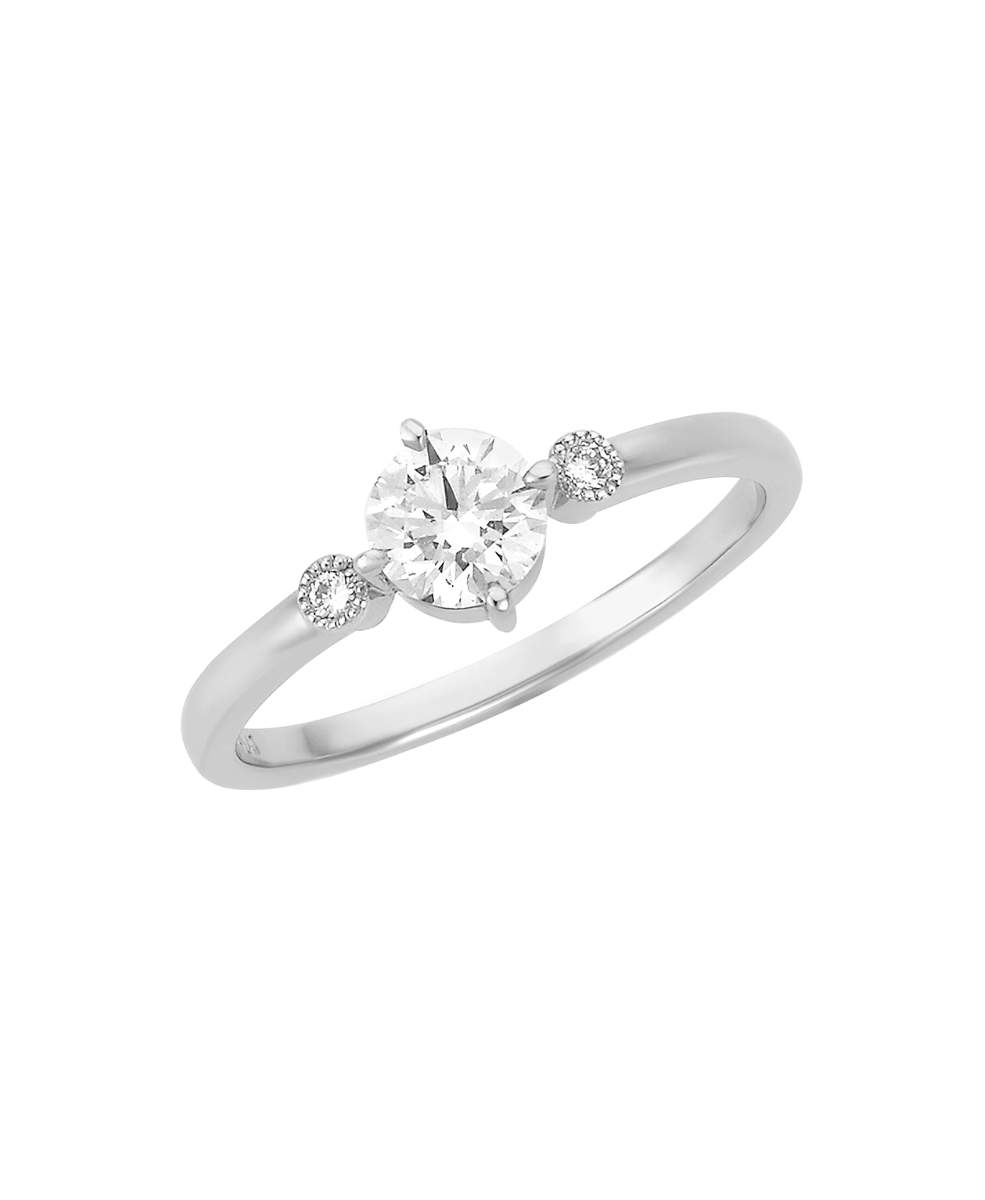 Claridad Engagement Ring - Platinum, Round Brilliant Cut Diamond 0.50 carat