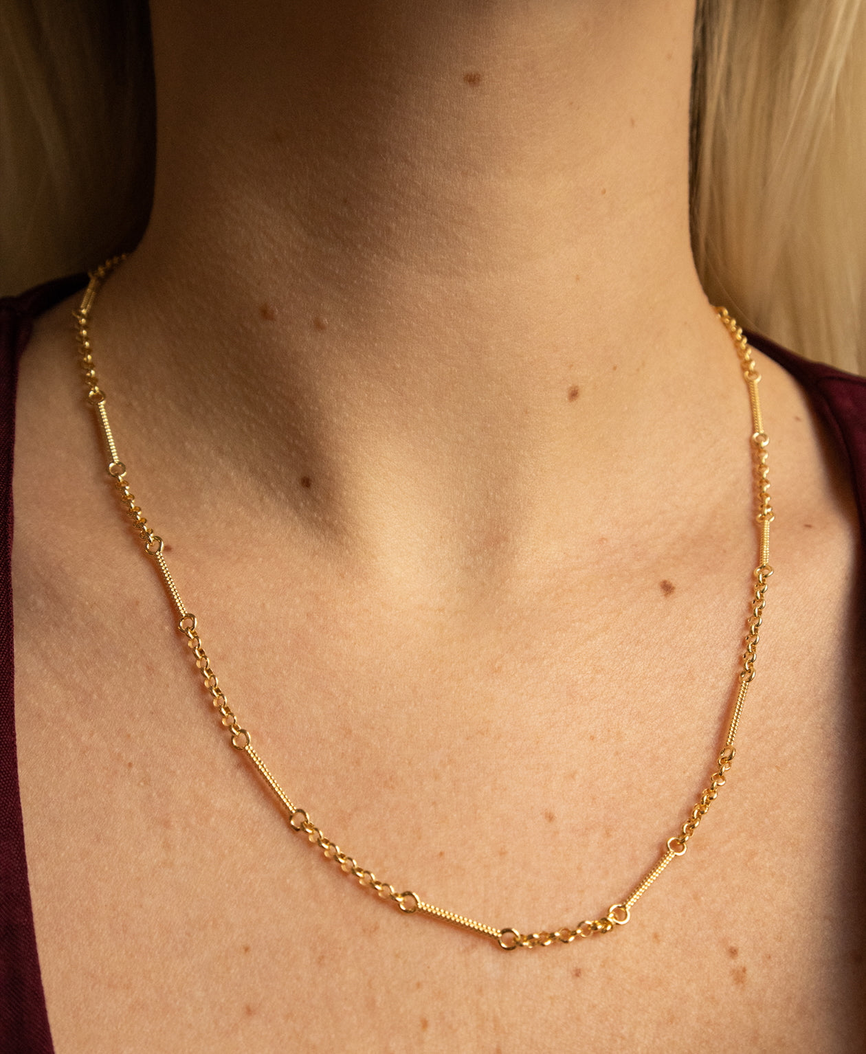 Poppy Chain (50cm) - 22k Gold Vermeil