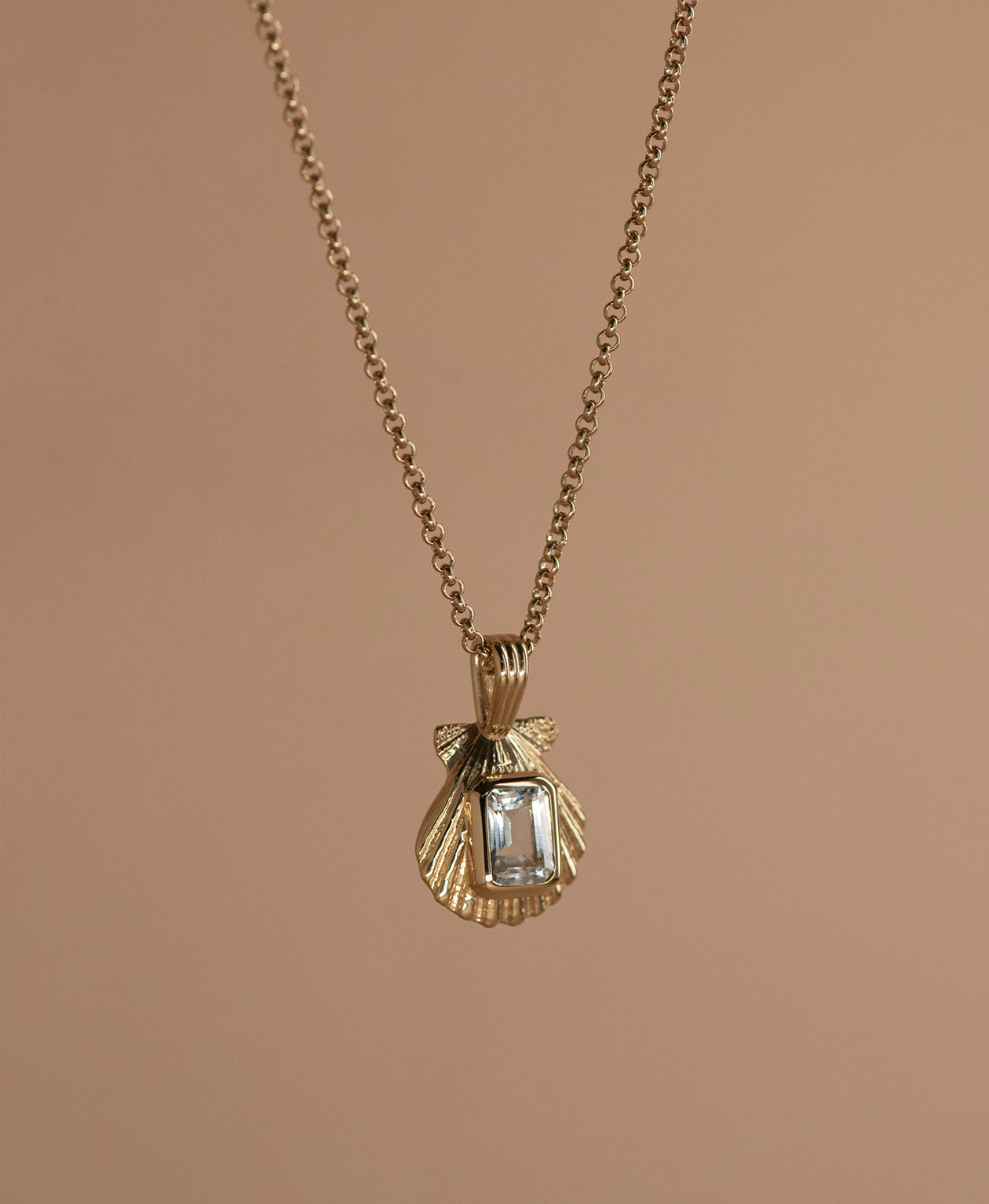 Cordelia Necklace - 22k Gold Vermeil, White Topaz