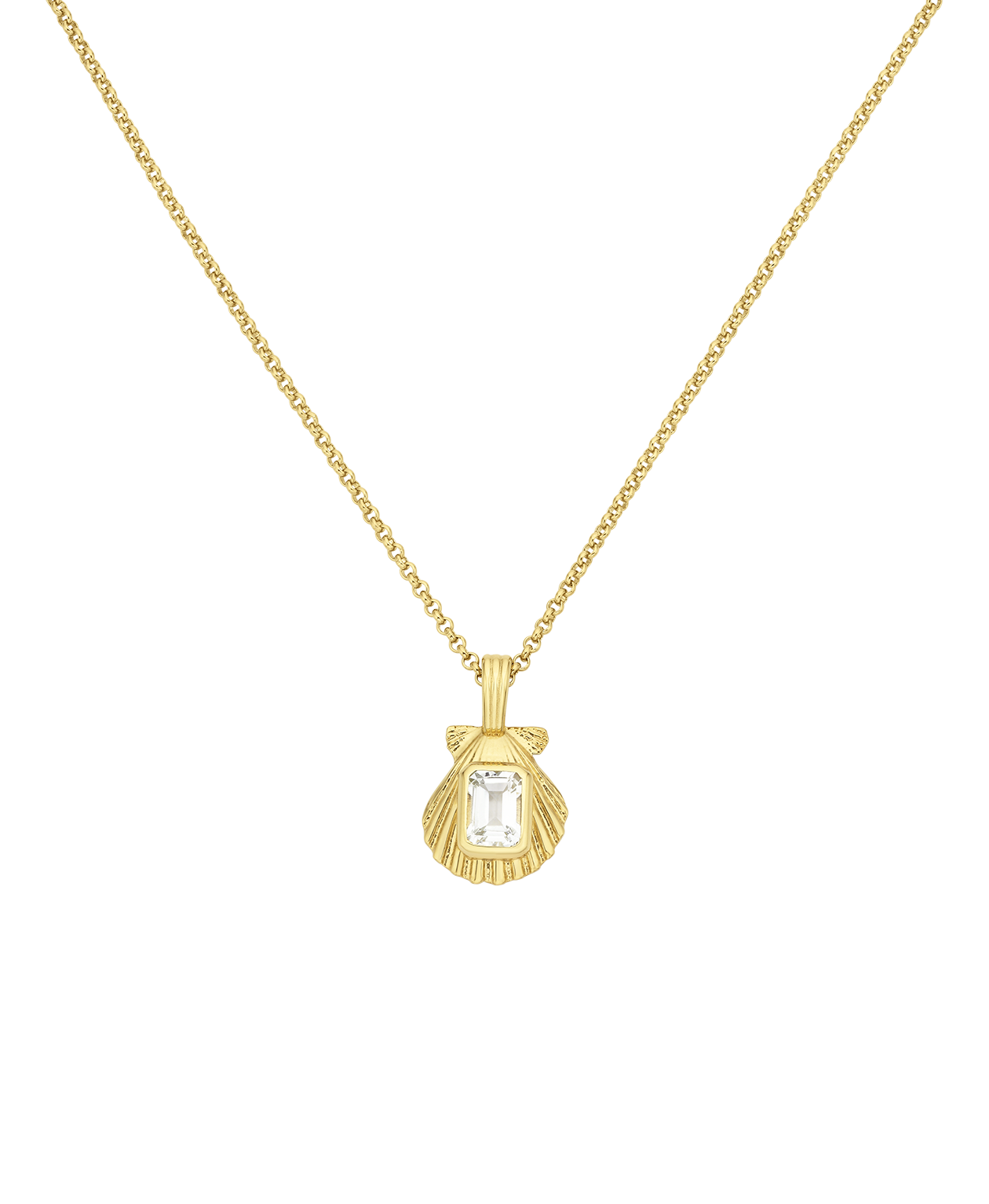 Cordelia Necklace - 22k Gold Vermeil, White Topaz