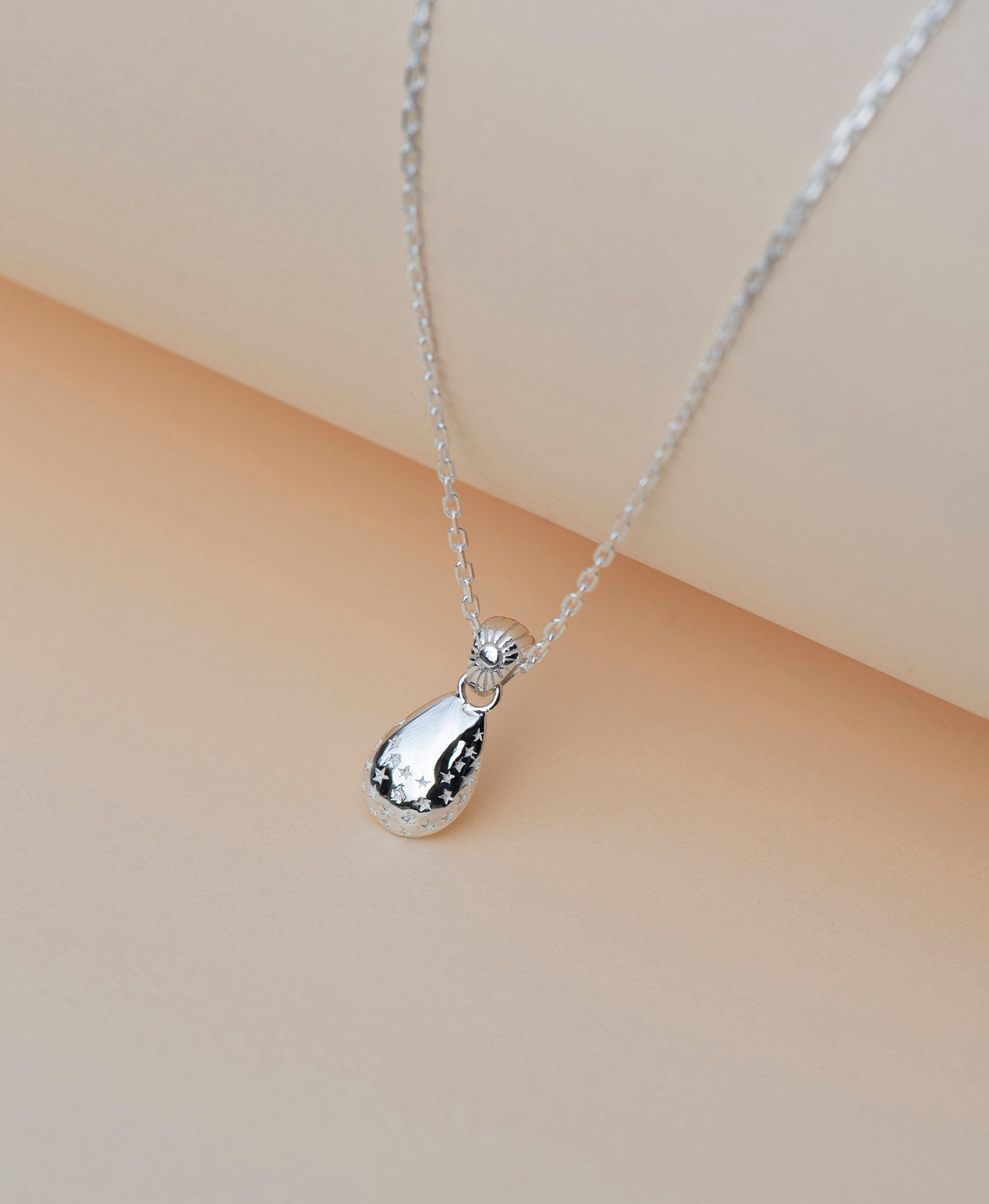 Cosmic Drop Necklace - 925 Sterling Silver
