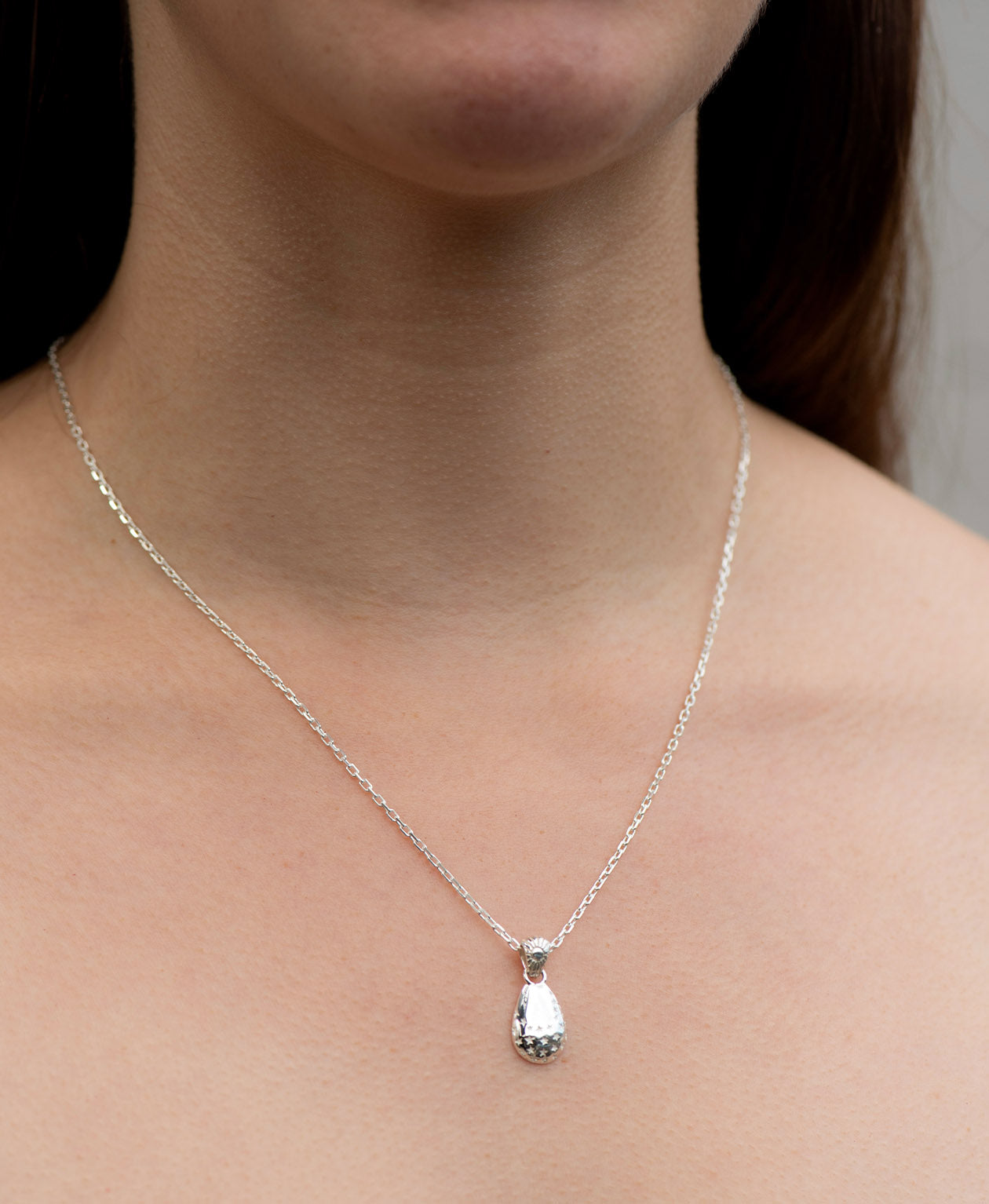 Cosmic Drop Necklace - 925 Sterling Silver