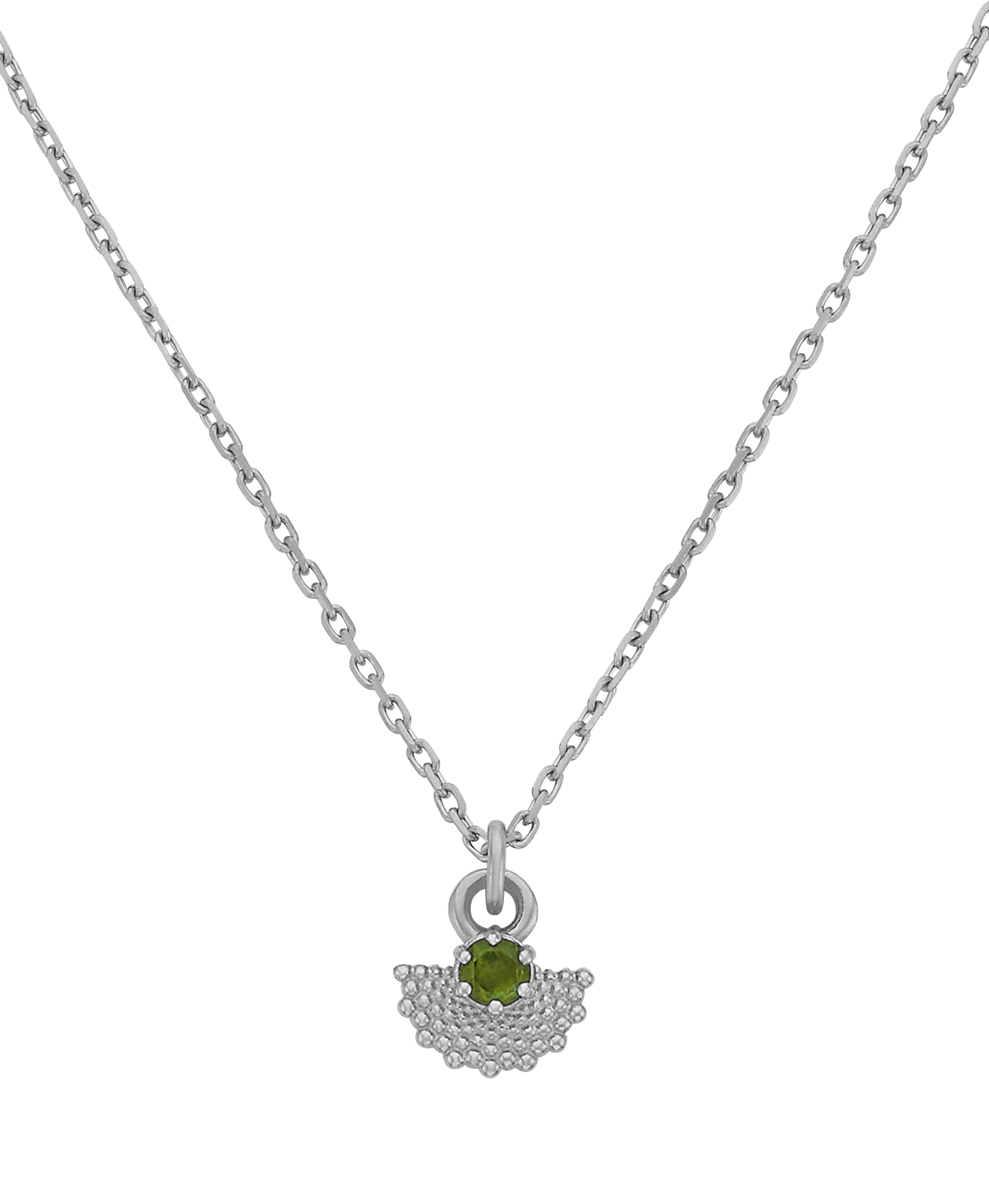 Eos Necklace - 925 Sterling Silver, Chrome Diopside