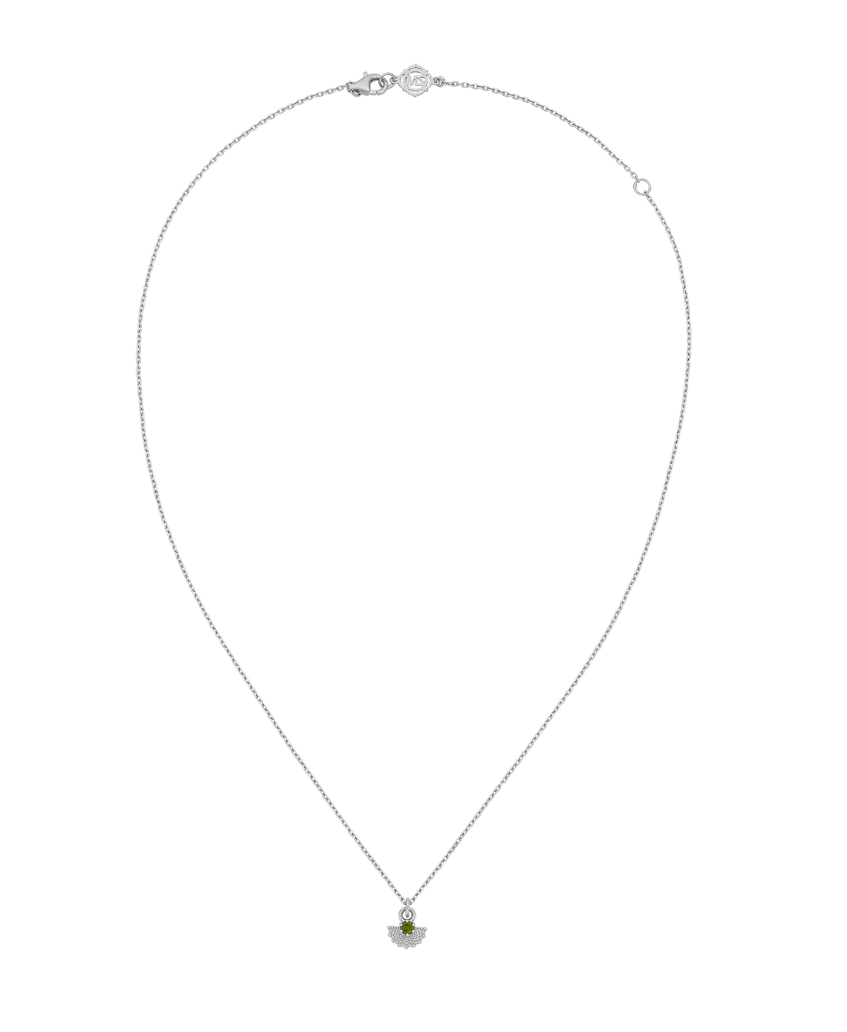 Eos Necklace - 925 Sterling Silver, Chrome Diopside | Zoë & Morgan NZ