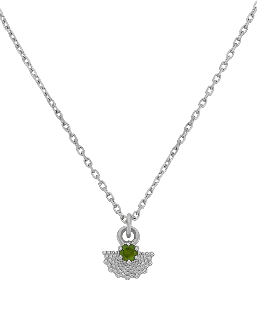 Eos Necklace - 925 Sterling Silver, Chrome Diopside