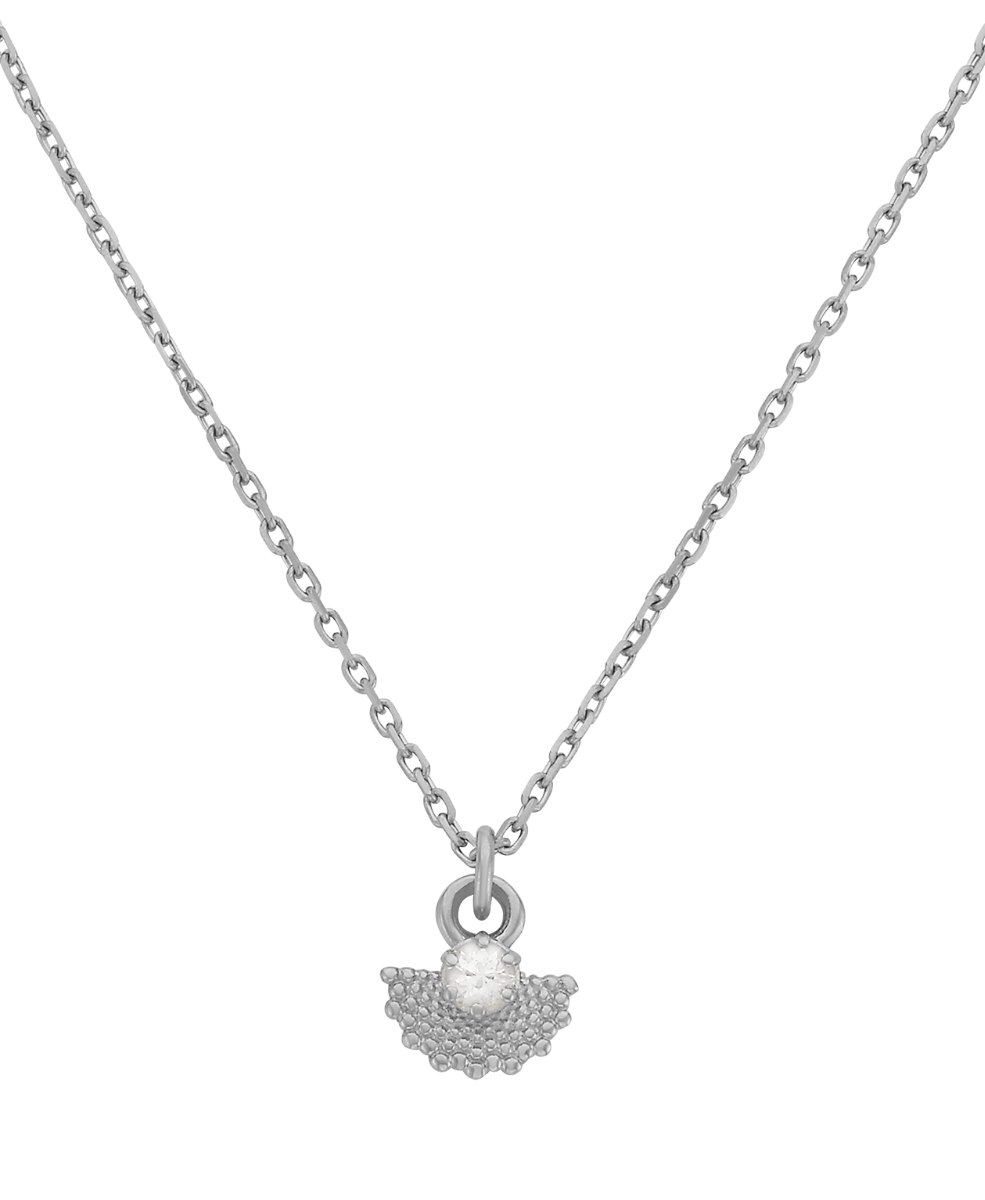 Eos Necklace - 925 Sterling Silver, White Zircon