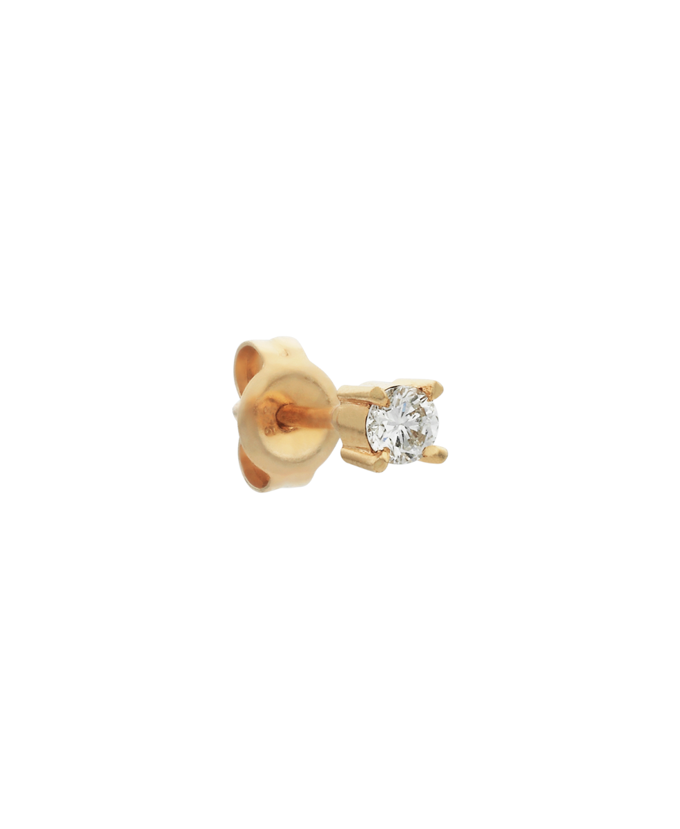 Grace Single Stud - 18k Yellow Gold, Diamond