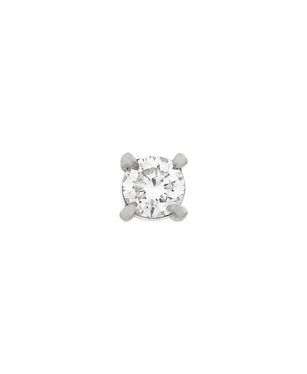 Grace Single Stud - 18k White Gold, Diamond