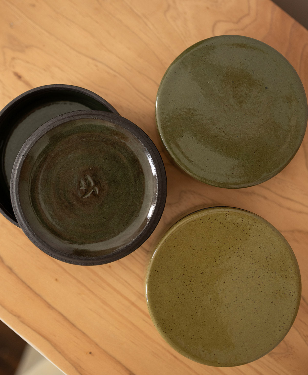 Ceramic Jewellery Box - Tōtara Green