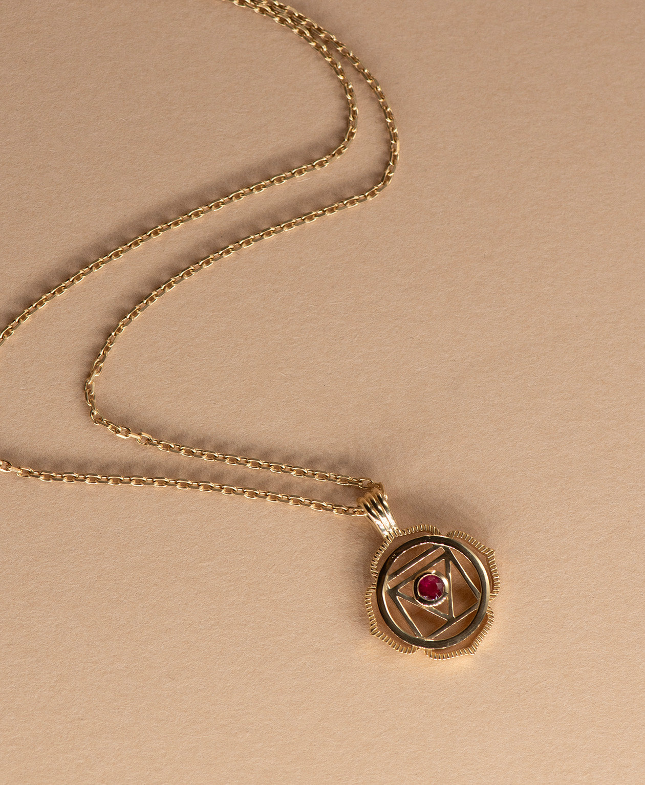 Grounding Chakra Necklace - 22k Gold Vermeil