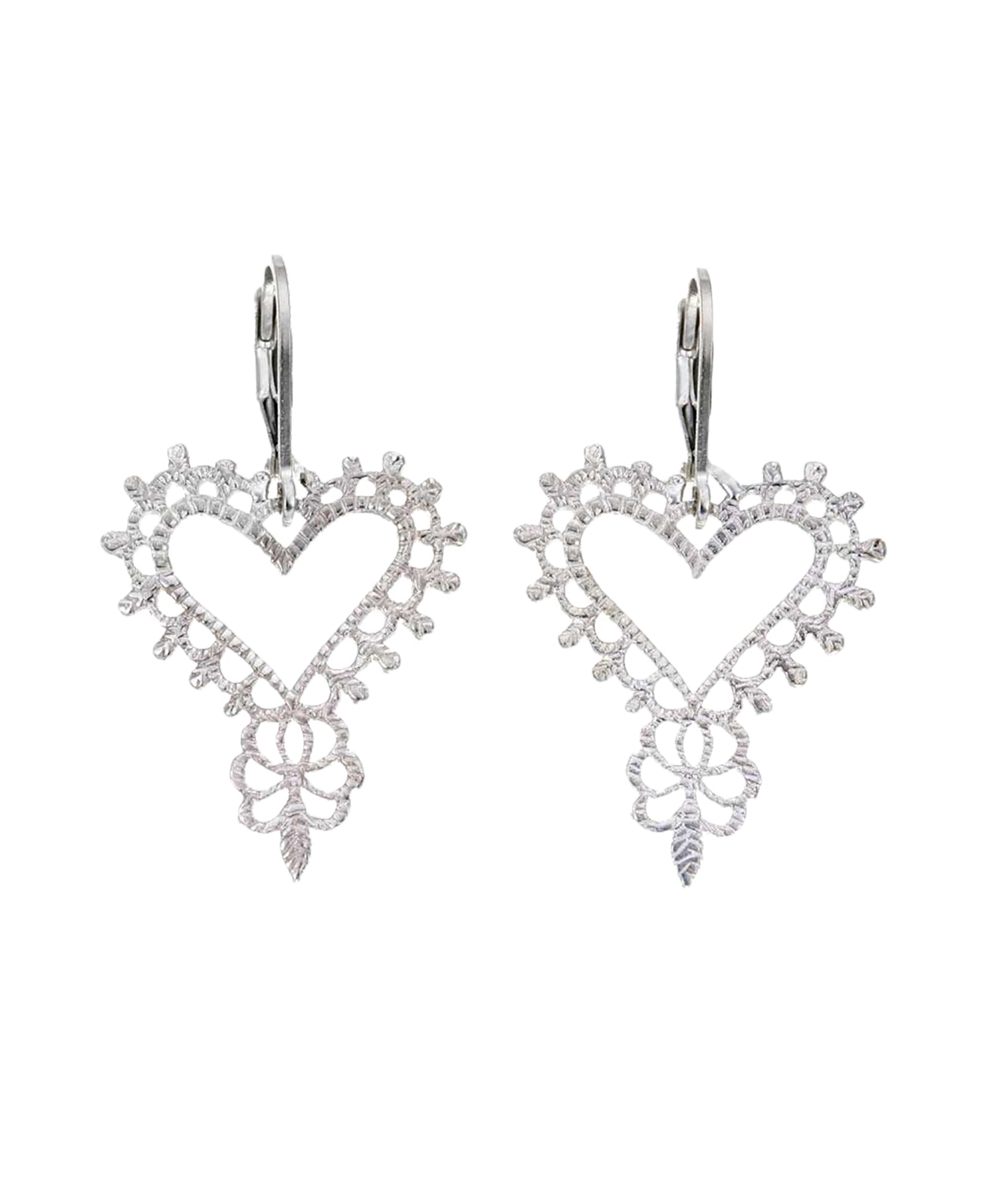 Gypsy Heart Earrings - 925 Sterling Silver