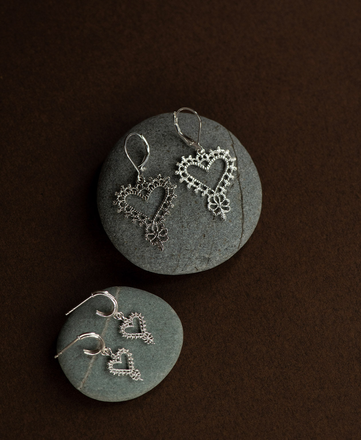 Gypsy Heart Earrings - 925 Sterling Silver