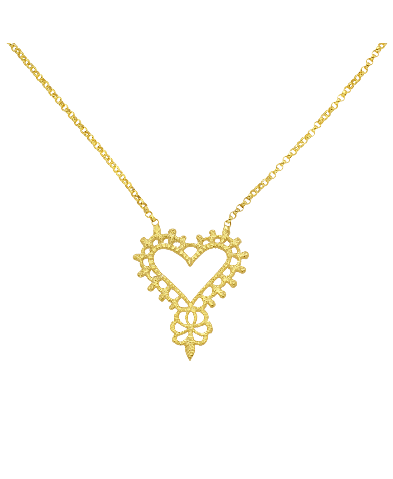 Gypsy Love Necklace - 22k Gold Vermeil