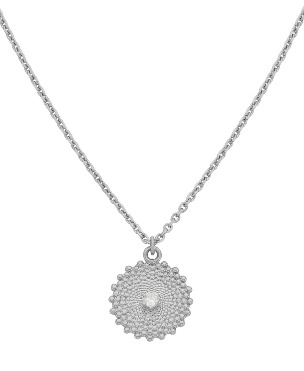 Helios Necklace - 925 Sterling Silver, White Zircon