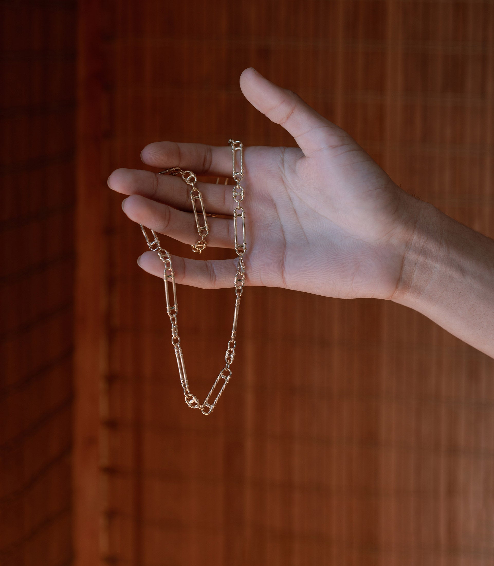 Poppy Chain (40cm) - 22k Gold Vermeil | Zoë & Morgan NZ Poppy Chain (40cm) - 22k Gold Vermeil | Zoë & Morgan NZ