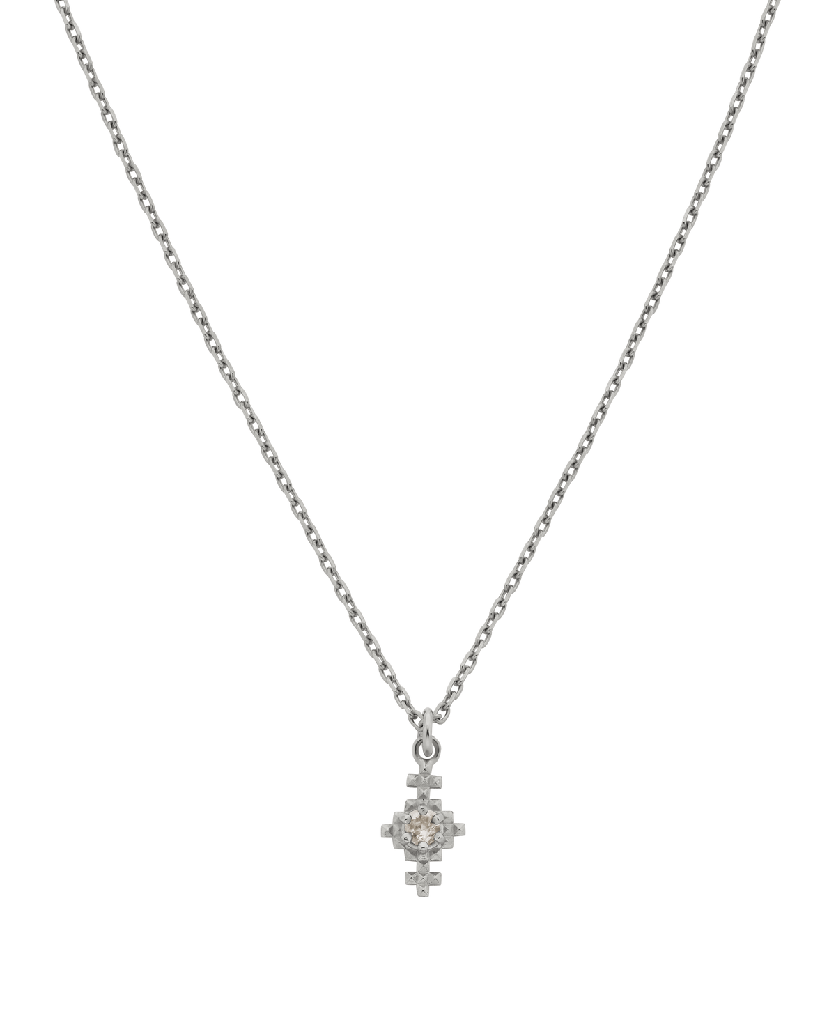 Indie Necklace - 925 Sterling Silver, Peach Zircon | Zoë & Morgan NZ