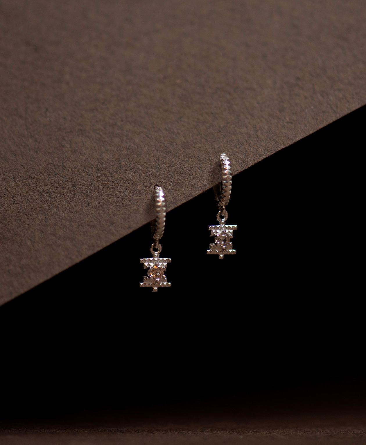 Inti Earrings - 925 Sterling Silver, Peach Zircon